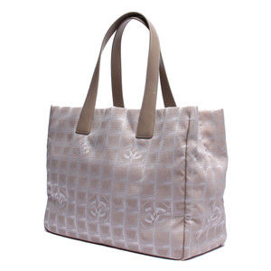 Chanel Line Beige Bag New Tote MM Travel